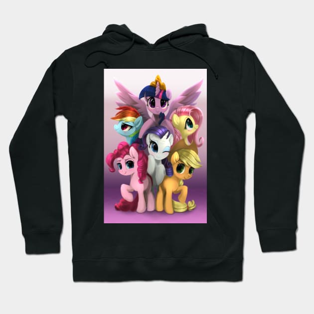 Mane Six Hoodie by Darksly